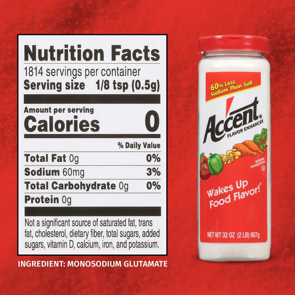 Ac'cent Flavor Enhancer MSG, Kosher, 32 oz