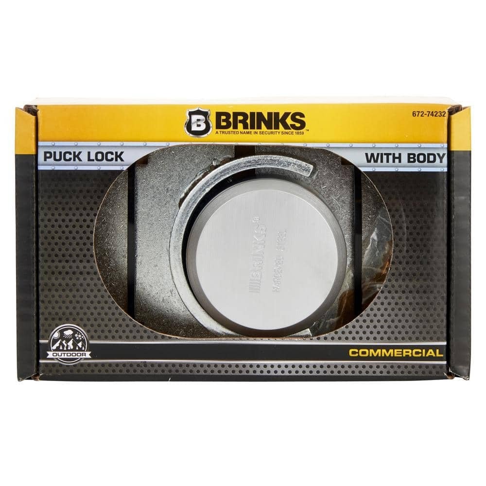 Brinks Combination Puck Lock and Round Hasp