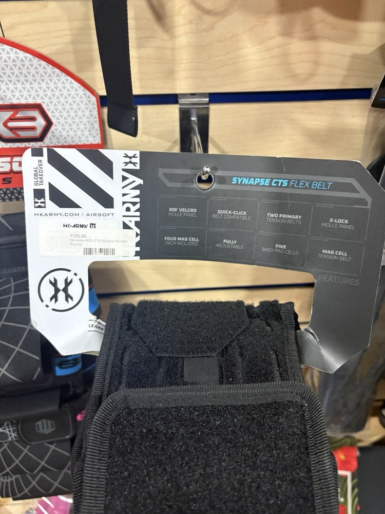 HK Army Synapse Flex Belt- Black Display Model-New