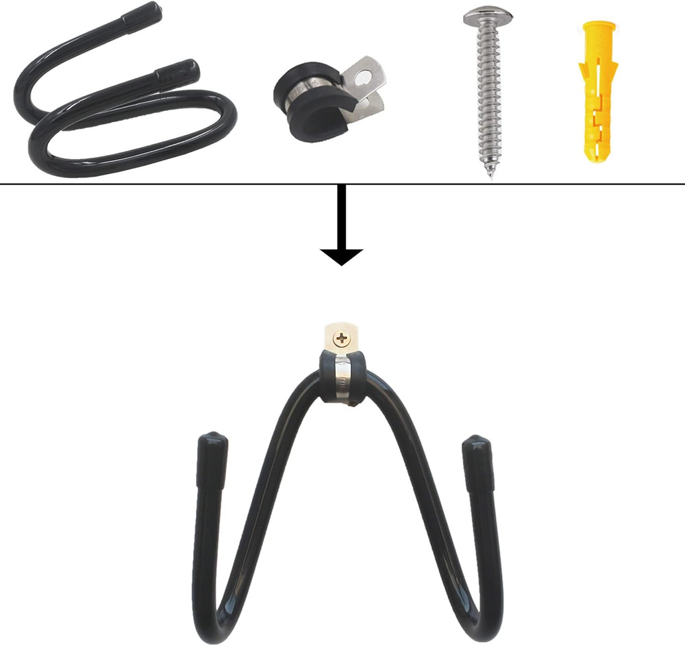 4 Pack Rolling Pin Holder Display Rack Storage for Kitchen Wall Hanging Rack