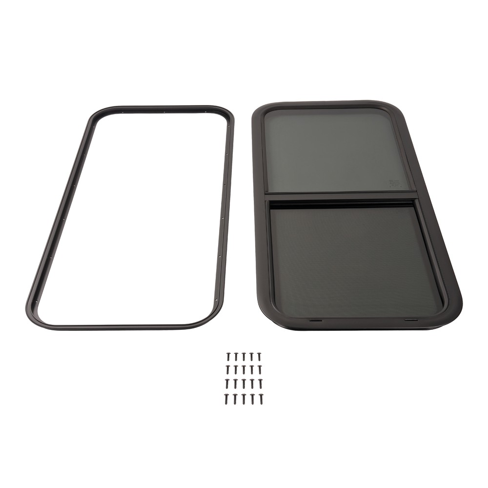 18" W X 40" H Vertical Slider RV Tined Window w/Screen For RV Camper Trailer