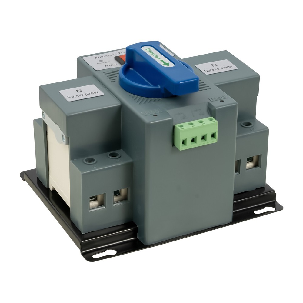 63A ATS Dual Power Automatic Transfer Switch for Generator Changeover Switch 2P