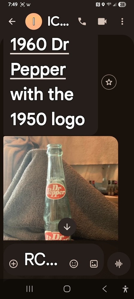Dr Pepper Vintage Bottle