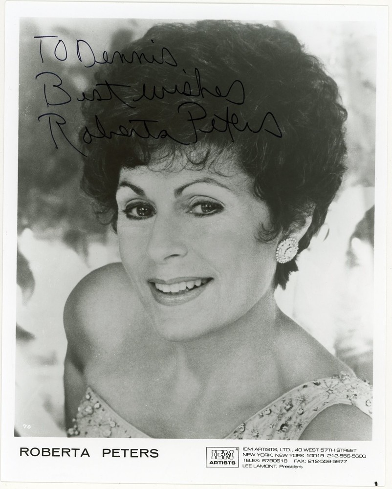 Roberta Peters - Signed Photograph