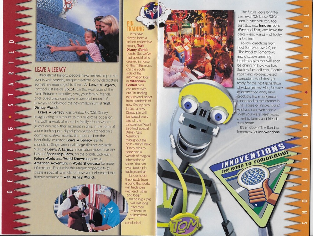 2000 EPCOT MILLENNIUM CELEBRATION COMMEMORATIVE 27 PAGE PROGRAM DISNEY WORLD