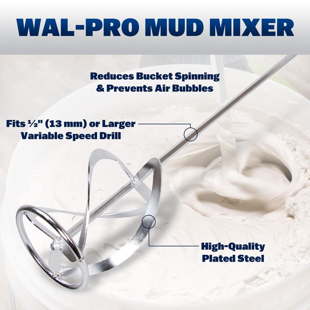 WAL-BOARD TOOLS Deluxe Drywall Finishing Tool Kit, Mud Pan, MultiTool, Taping...