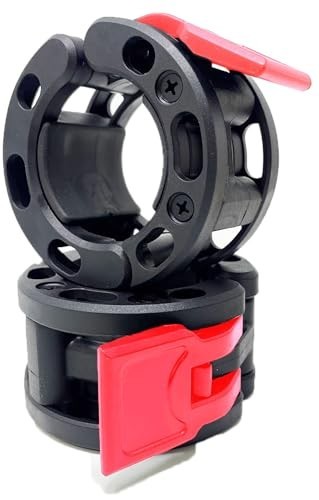 Olympic Barbell Clamps Collars - Quick Release Locking Weight Clips for 2" Bars