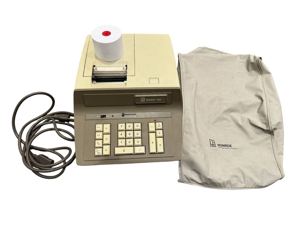 Vintage Litton Monroe 1405 Adding Machine Calculator Receipt PrinterWorks