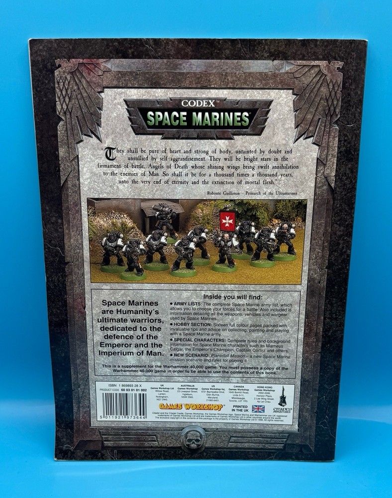 Games Workshop 1999 Warhammer 40k - Codex Space Marines