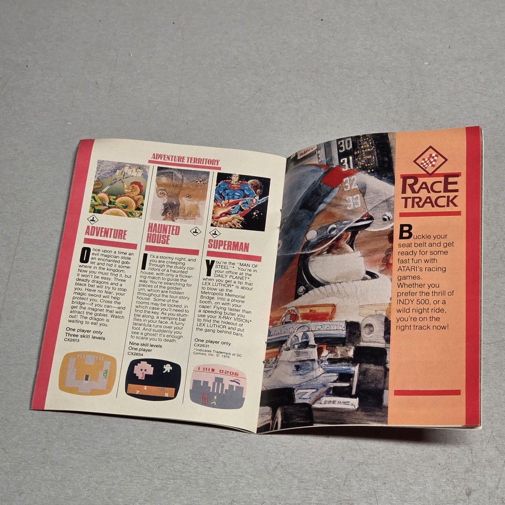 Atari Video Computer System Catalog 49 Game Program Cartridges Vintage