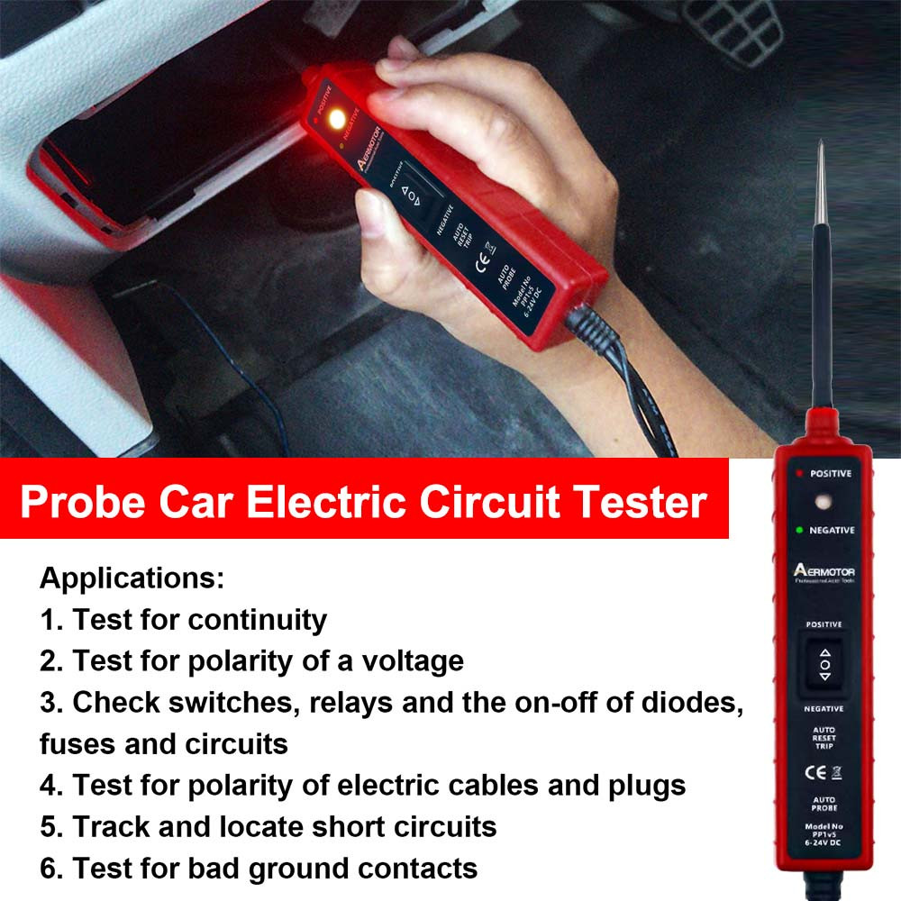 Digital Automotive Car Power Probe Circuit Electrical Tester Test Device System