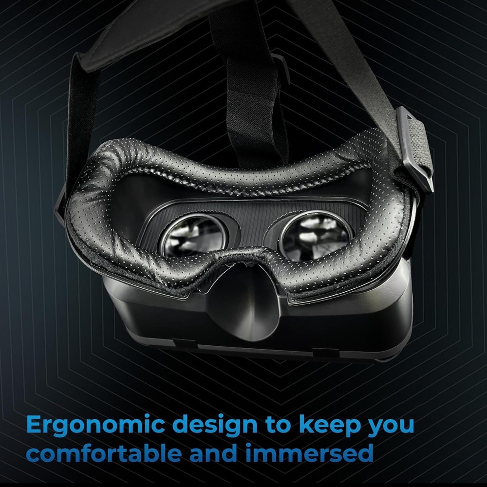 VR Headset for Phone – Mobile VR Glasses for iPhone, Android & Windows, Fits ...