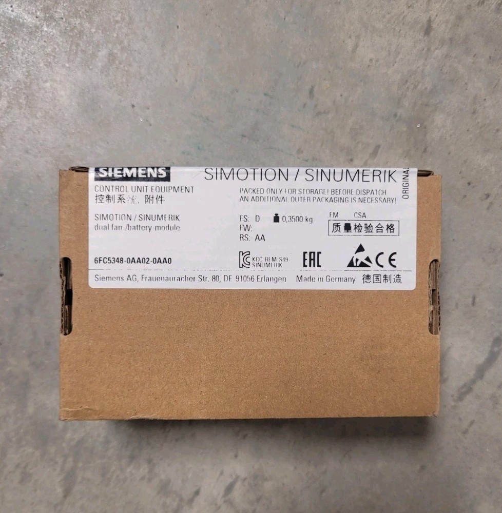 Siemens 6FC5348-0AA02-0AA0 Dual Fan/Battery Module