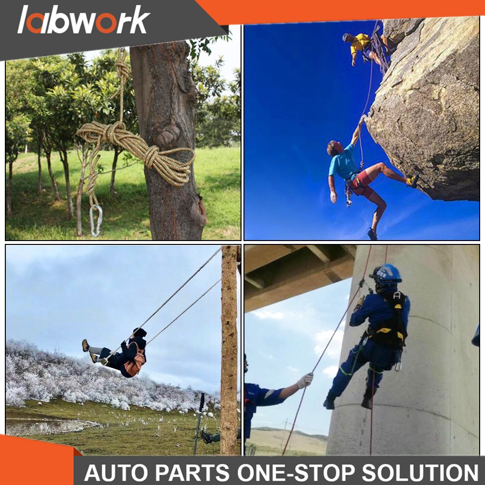 Labwork Double Braid Polyester Bull Rope 6180Lbs Breaking Strength 1/2" × 200'