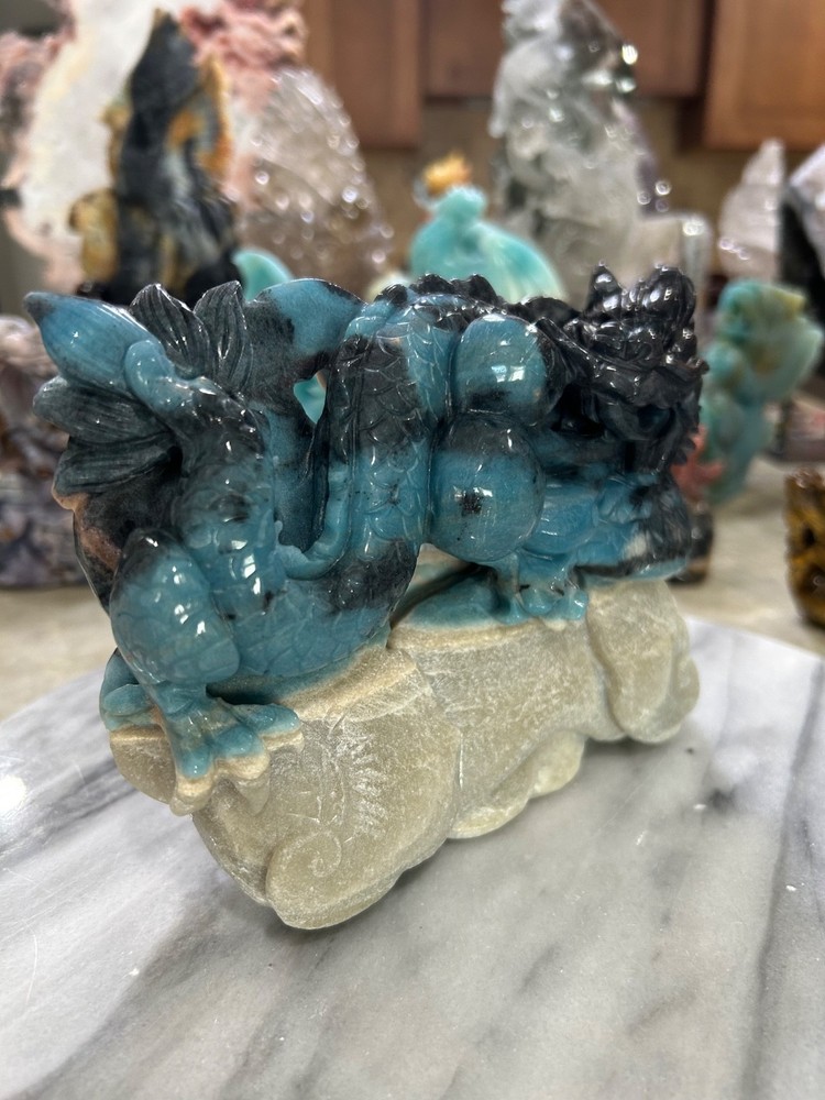 Trolleite Dragon hand carved