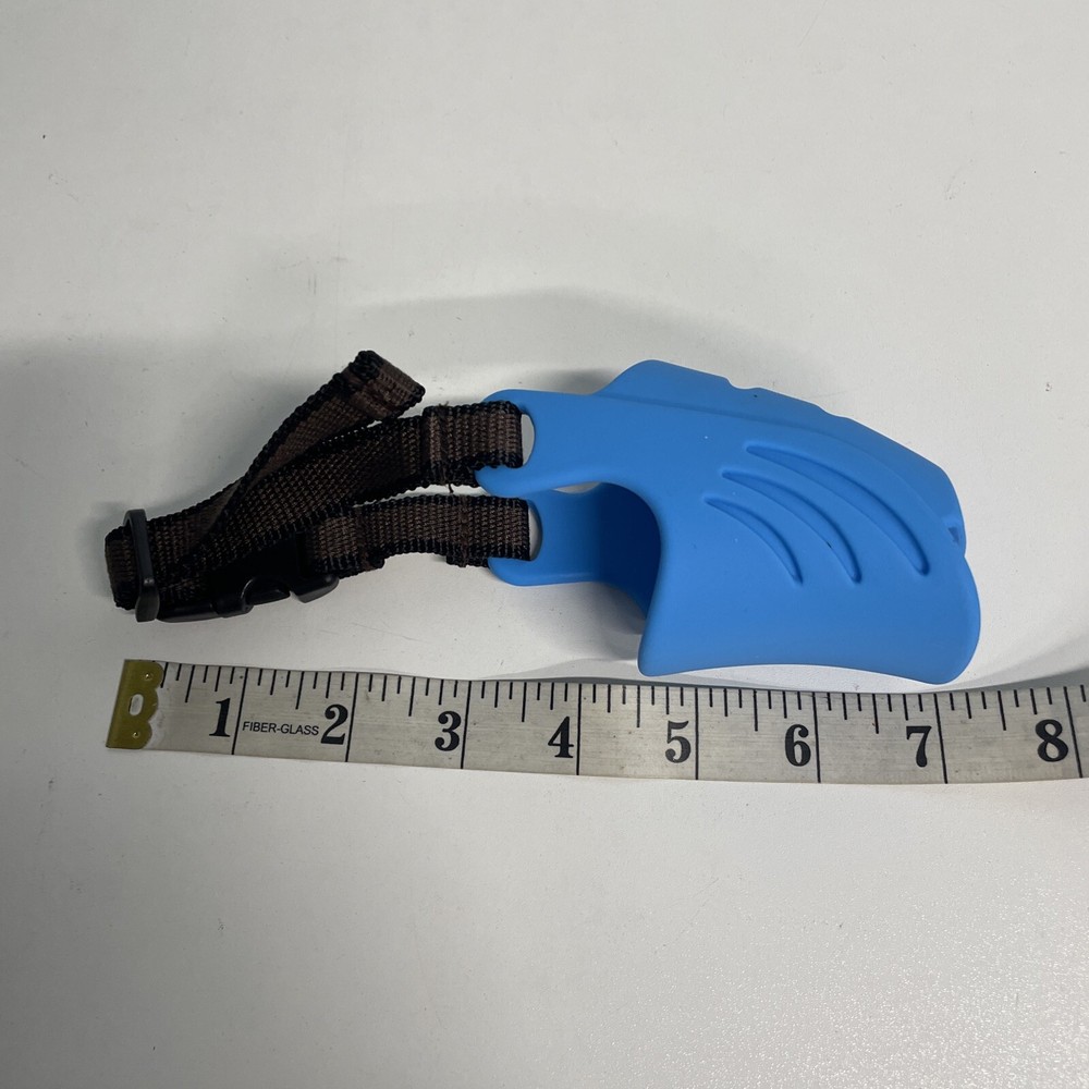 Anti Bite Duck Mouth Muzzle Adjustable Small Snout circumference 6"x 2-3.5" Leng