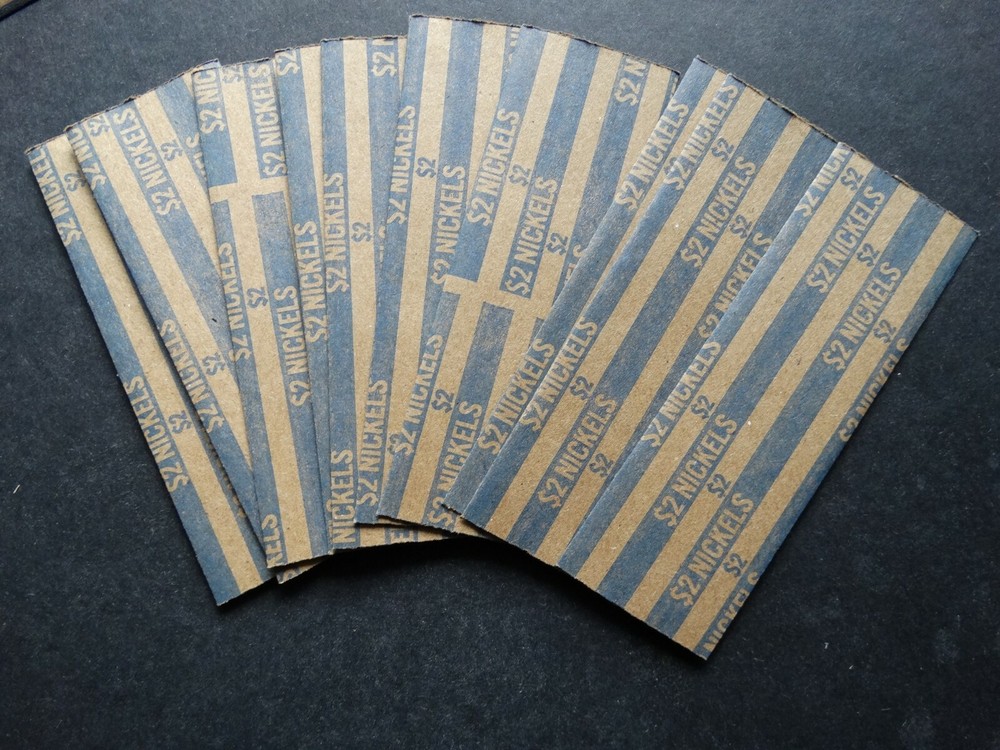 10 Nickel Coin Striped Wrappers