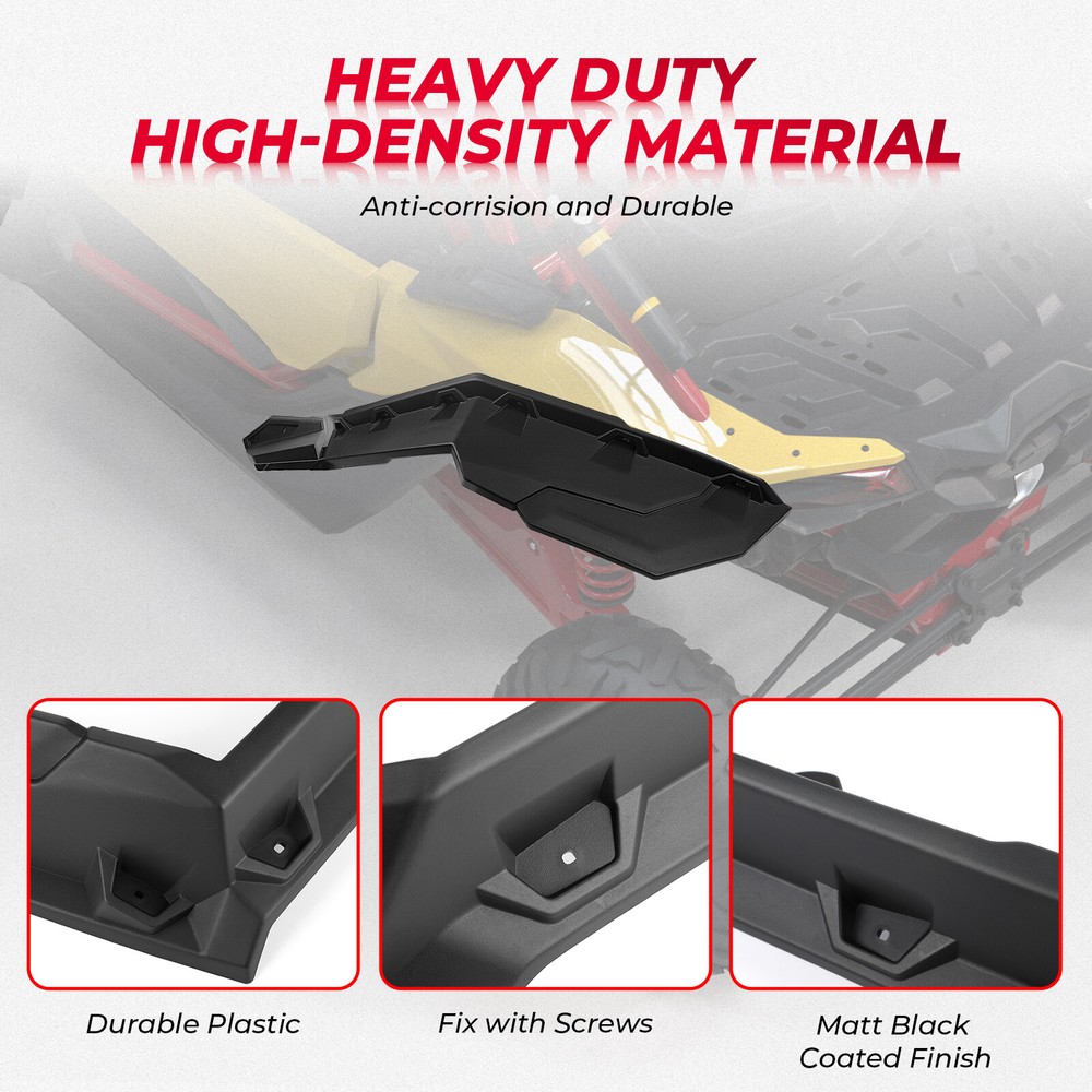 Fender Flares + Lower Door Half 2 Panel Inserts For Can Am Maverick X3 2017-2024