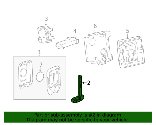 Genuine GM Vehicle Key 13510389