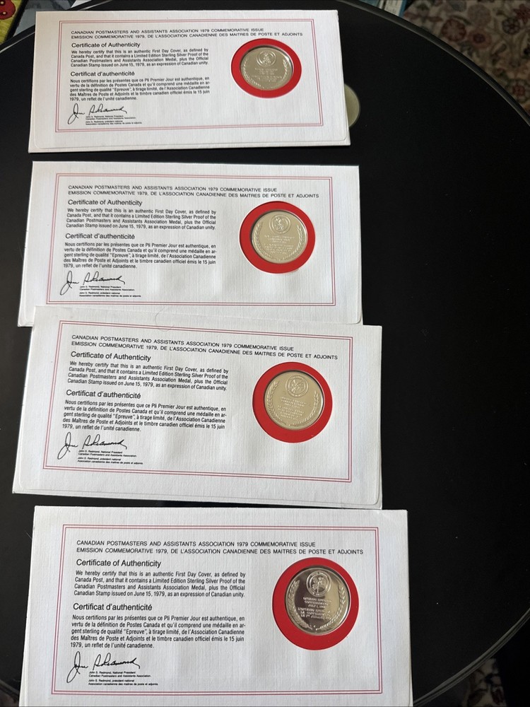 Provincial Silver Postmasters Coin Set 1979