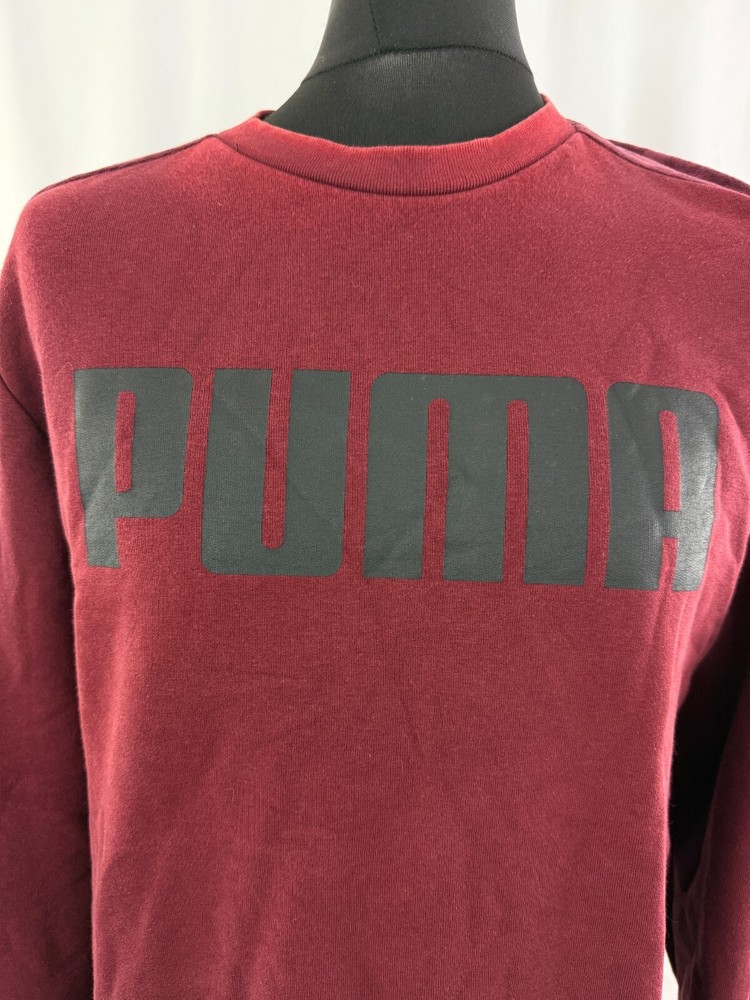 Puma Jumper Red Medium 38-40 in Crew Neck Pullover Sweater