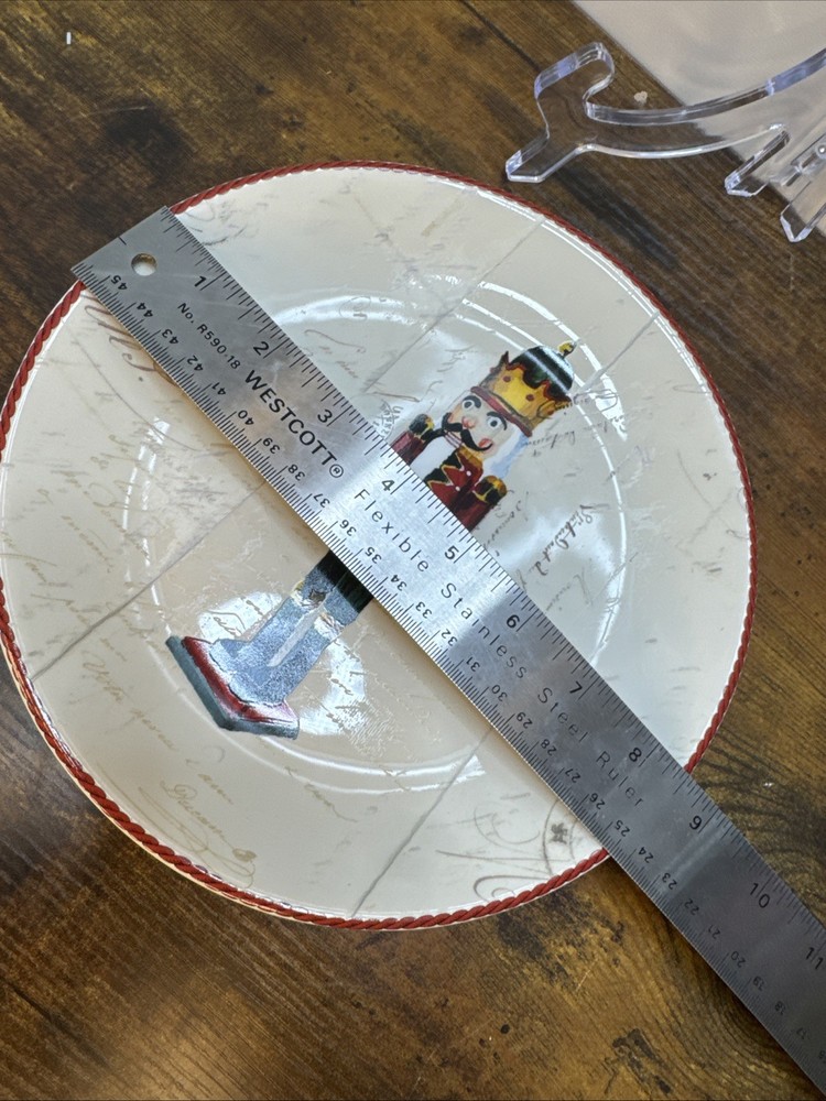 Williams Sonoma Nutcracker Salad Dessert Plate(s) 8.5" Replacement Discontinued