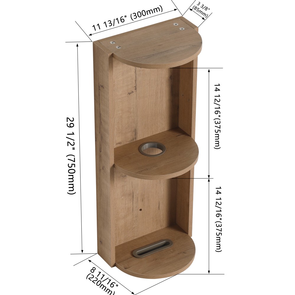 Bathroom Wall Mounted Storage Rack Float Mounting Design