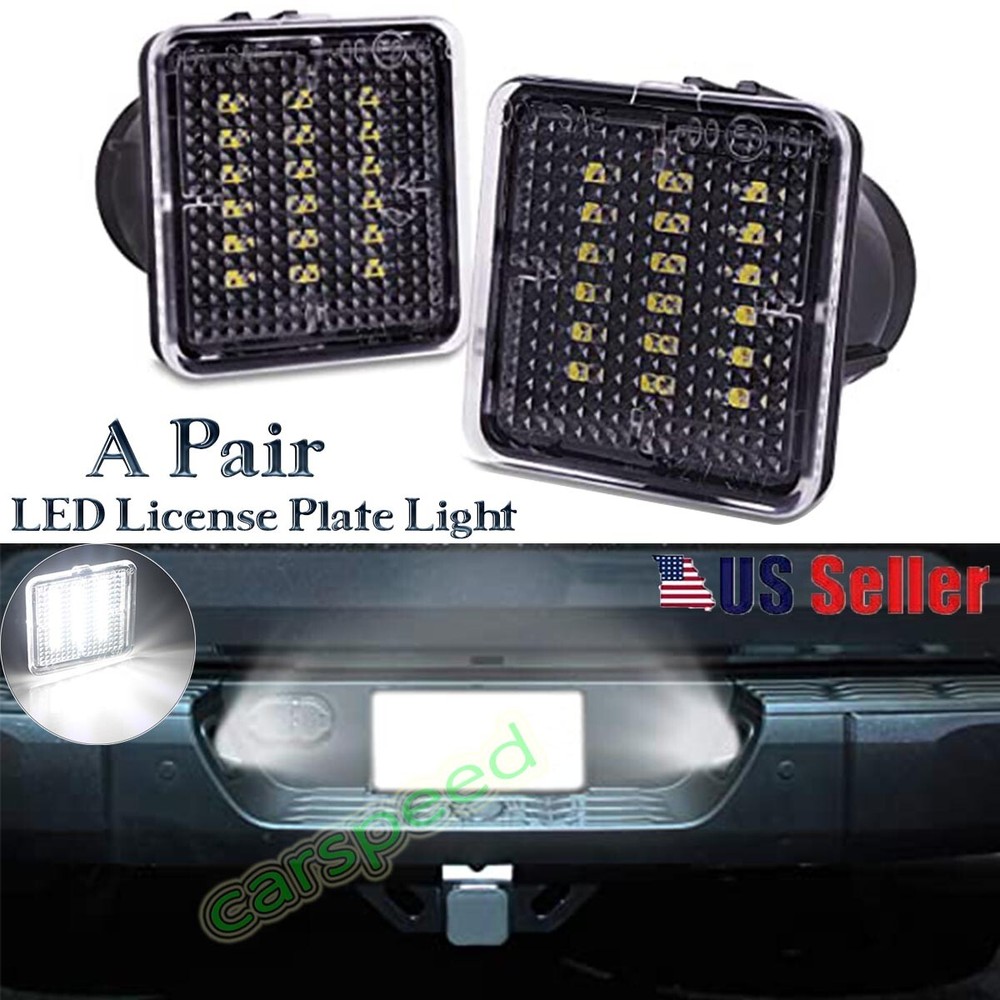 2x Full LED License Plate Tag Light Lamps For Toyota Tundra 14-21 /Tacoma 16-22