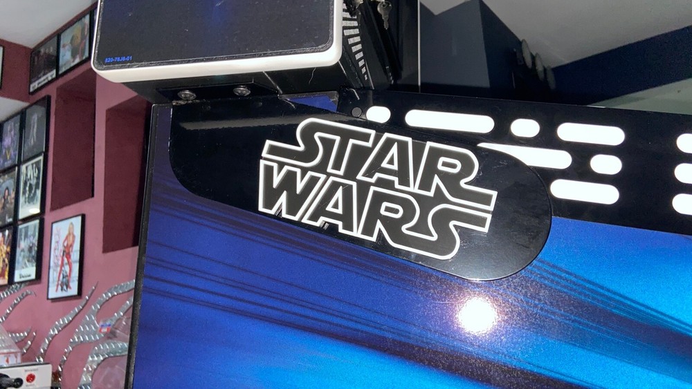 Star Wars Pinball Mod Back Box Hinge Blue/Red 3D Logo Mod(pair)