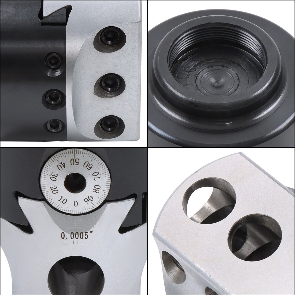 3" Precision Boring Head 0.001" Adjustment Radius with 1-1/2"-18 Thread