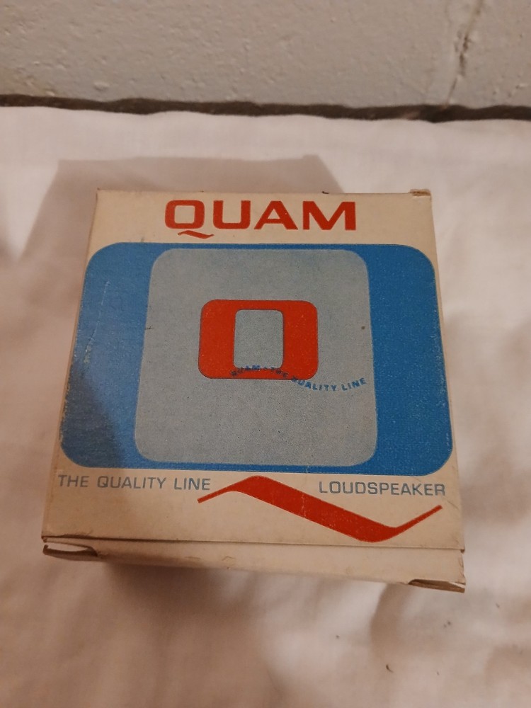 Quam 4" alnico Panel Mount Speaker nos 8 ohm