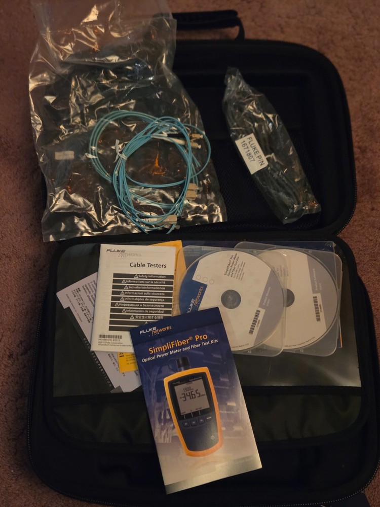 Fluke Networks FTK1000 SimpliFiber Pro Optical MM Power Meter Kit
