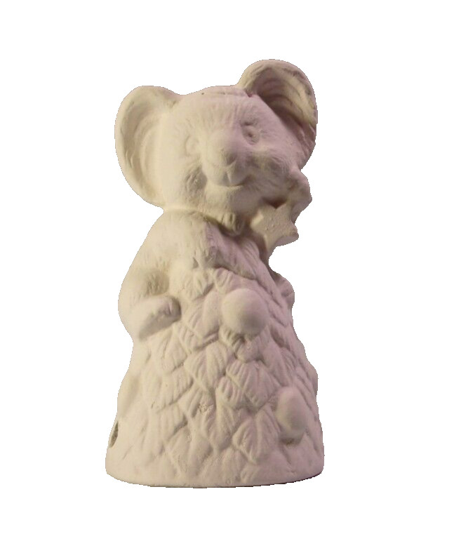 /. ++=Bisque L*425  -102 356.1 Ceramic Ready to Paint KOALA BEAR / TREE PIE VENT