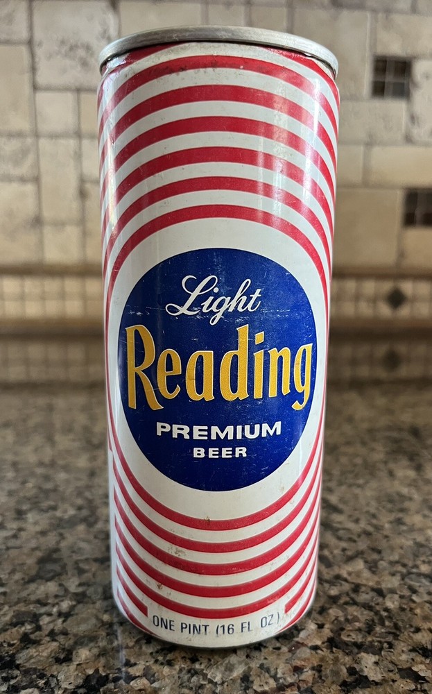 READING Light 16 oz Collector Beer Can by Reading Brewing Co. TAB empty