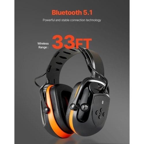 Safety Earmuffs Electronic Ear Muffs with 51 Bluetooth Technology Ear