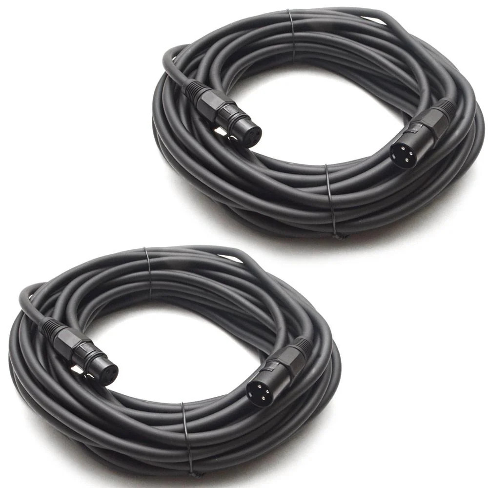 Pair of 50ft XLR Microphone Cables
