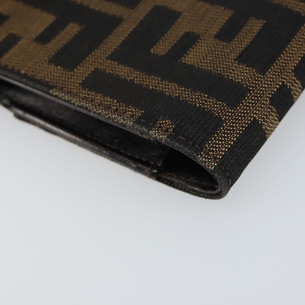 FENDI Zucca Canvas Cigarette Case Black Brown Auth yk20111V