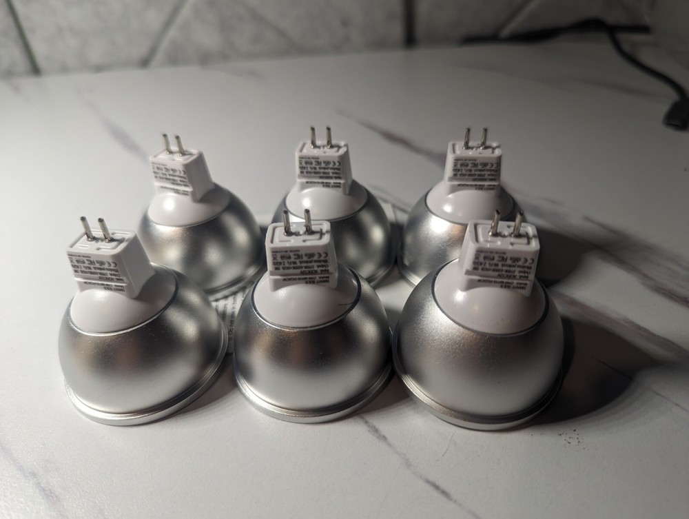 Mr16 Smart LED Bulb Gu5.3 Base Wifi Controlled 6 Pack
