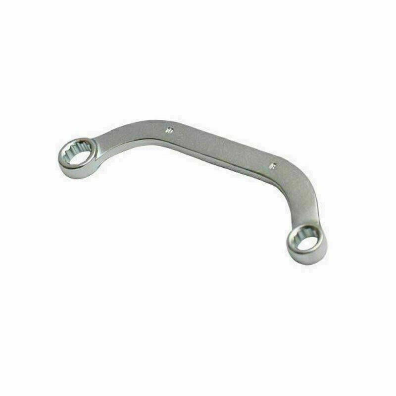 S SHAPE C TYPE BENT BEND SHAPED Bi Hex RING SPANNER OBSTRUCTION 8-22MM 10-19MM