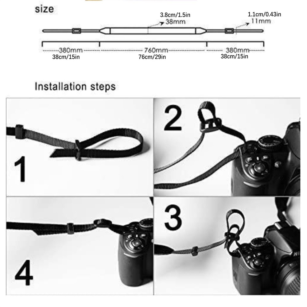DSLR Camera Strap Adjustable Shoulder Neck Strap For Nikon For Sony Camera ss