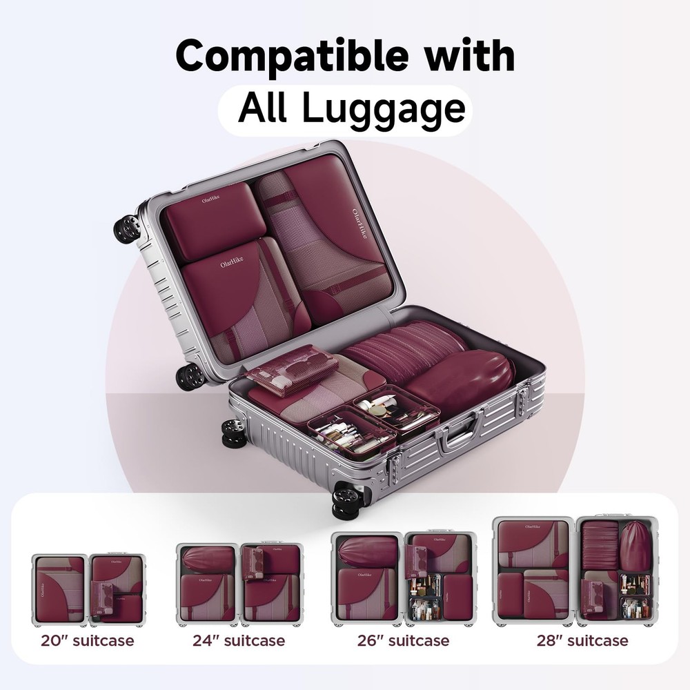9 Set Packing Cubes for Travel,Storagebag