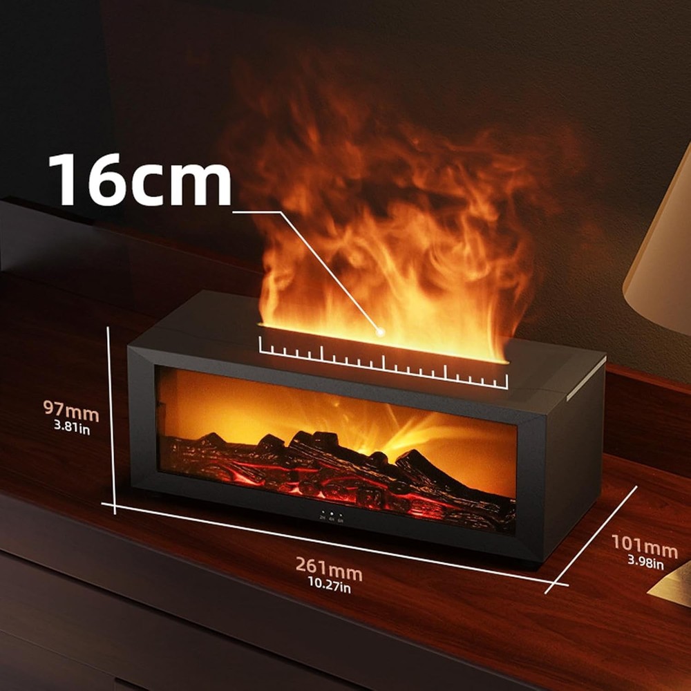 Fireplace Aroma Essential Oil Diffuser, Scent Aroma Diffuser with Remote Control