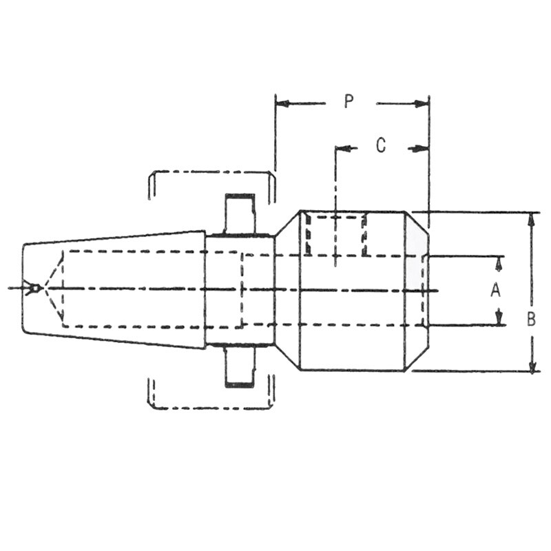 #300 - 3/8" Rapid Switch End Mill Adapter