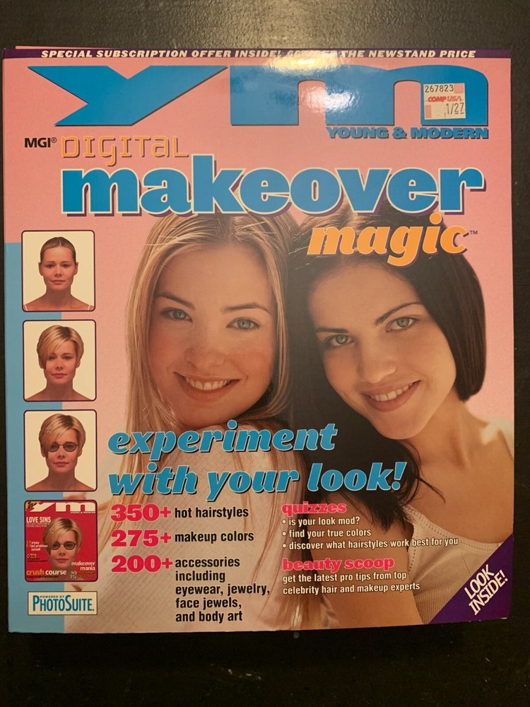 Young & Modern YM Digital Makeover Magic 1999 MGI Software For Windows 95/98