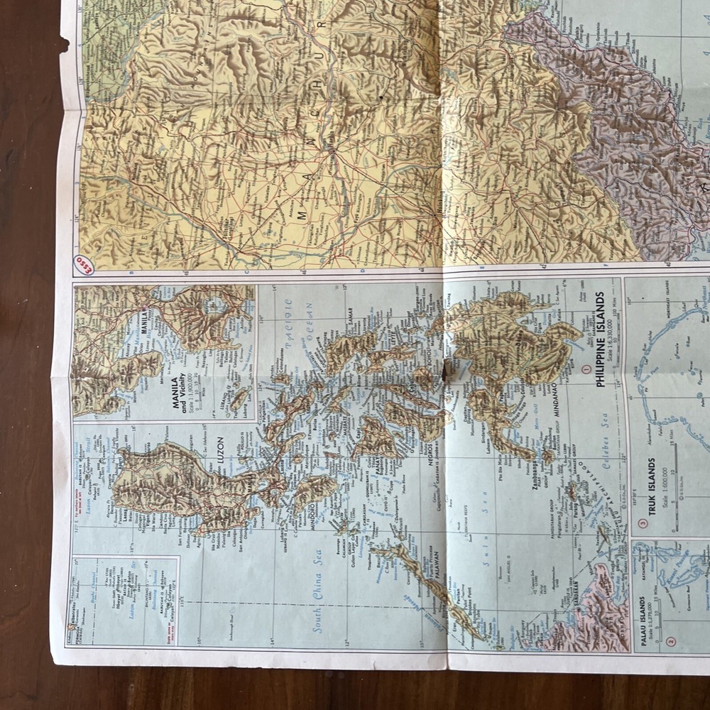Esso War Map III Featuring The Pacific Theater