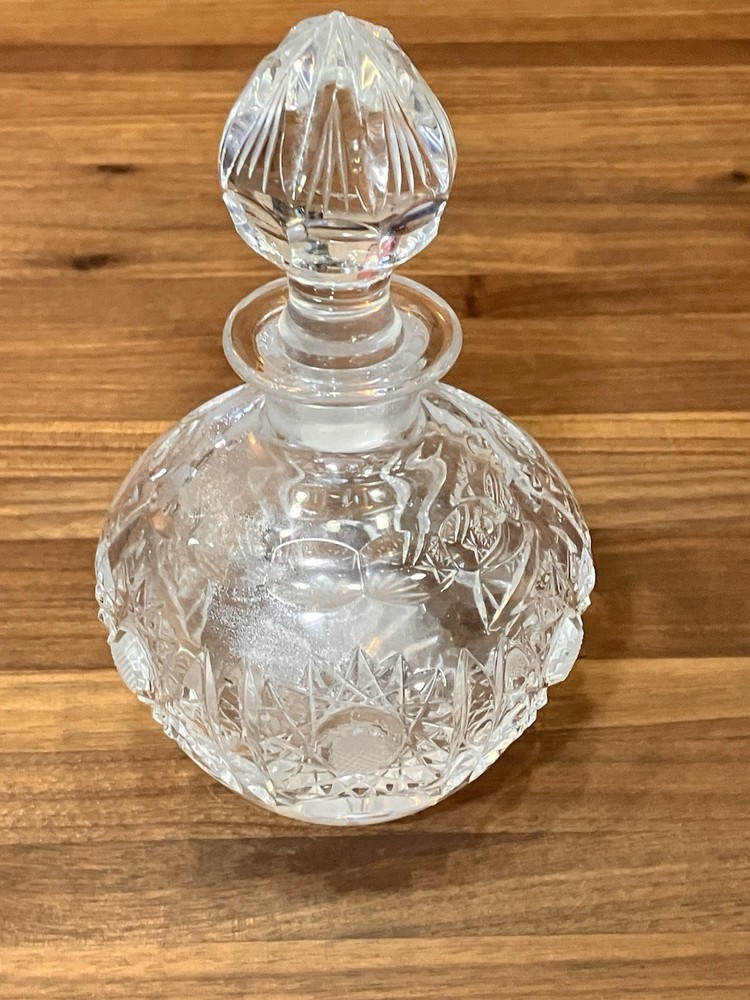 Vintage Cut Crystal Perfume Bottle