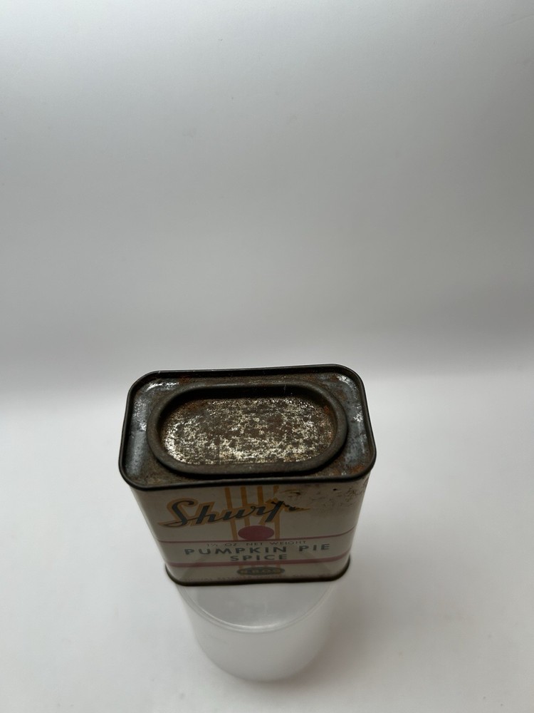 Vintage Shurfine Pumpkin Pie Spice Tin