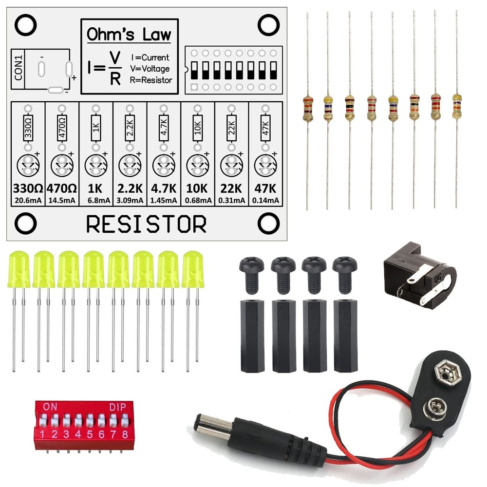 Soldering Practice Kit Learning 2 inches x 2.5 x 0.8
