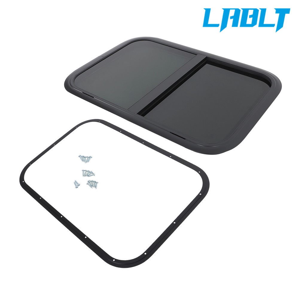 RV Window 24/30/35/36/42" W × 22/12/15/20" H w/ Trim 1-3/4" Wall Square Window