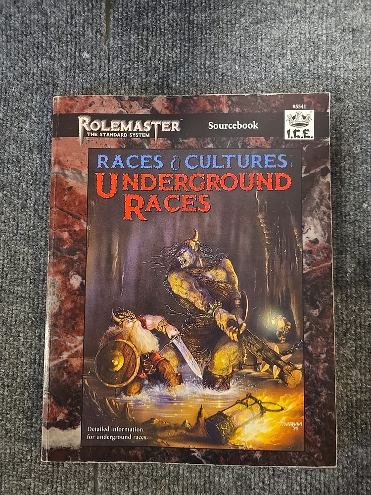 Underground Races - Rolemaster Sourcebook -  I.C.E. #5541 - 1996